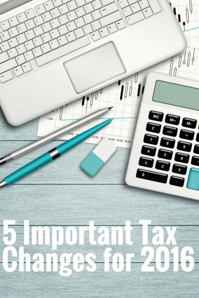 5 Important Tax Changes For 2016